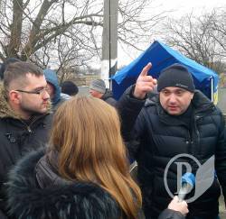 Черниговские грузоперевозчики протестовали против блокады фур из России 