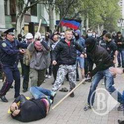 28 квітня – день останнього мітингу за єдину Україну в Донецьку 28 квітня – день останнього мітингу за єдину Україну в Донецьку