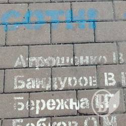 «Дошка ганьби» на бруківці перед Генпрокуратурою «Дошка ганьби» на бруківці перед Генпрокуратурою