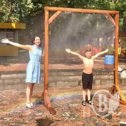 Душ-арка встановлений у парку Чернігова Душ-арка встановлений у парку Чернігова