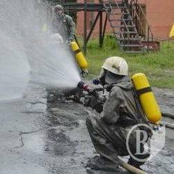 На ТЕЦ влаштували навчання рятувальників На ТЕЦ влаштували навчання рятувальників