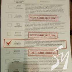 Чернігівщина: агітатори роздають виборчі бюлетені з відзначеним варіантом заповнення Чернігівщина: агітатори роздають виборчі бюлетені з відзначеним варіантом заповнення