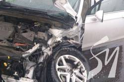 У Мені водій авто врізався в електроопору У Мені водій авто врізався в електроопору