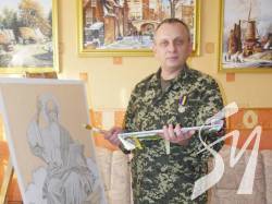На Чернігівщині ветеран російсько-української війни розписав іконостас На Чернігівщині ветеран російсько-української війни розписав іконостас