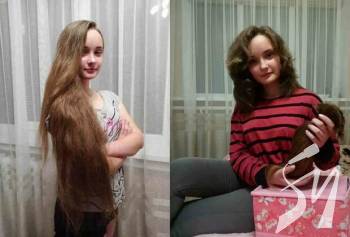 Дівчинка відрізала коси заради онкохворих дітей - Їм потрібніше Дівчинка відрізала коси заради онкохворих дітей - Їм потрібніше